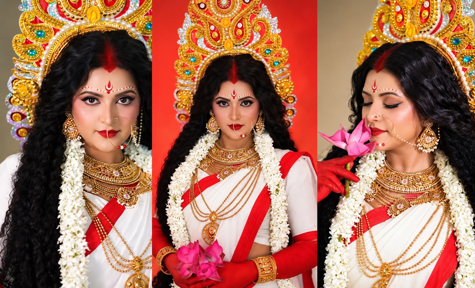 দুর্গার সাজে মোহনীয় পরীমনি, দিলেন ইতিবাচক বার্তা